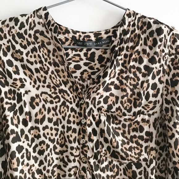 Zara leopard blouse - Picture 4 of 16